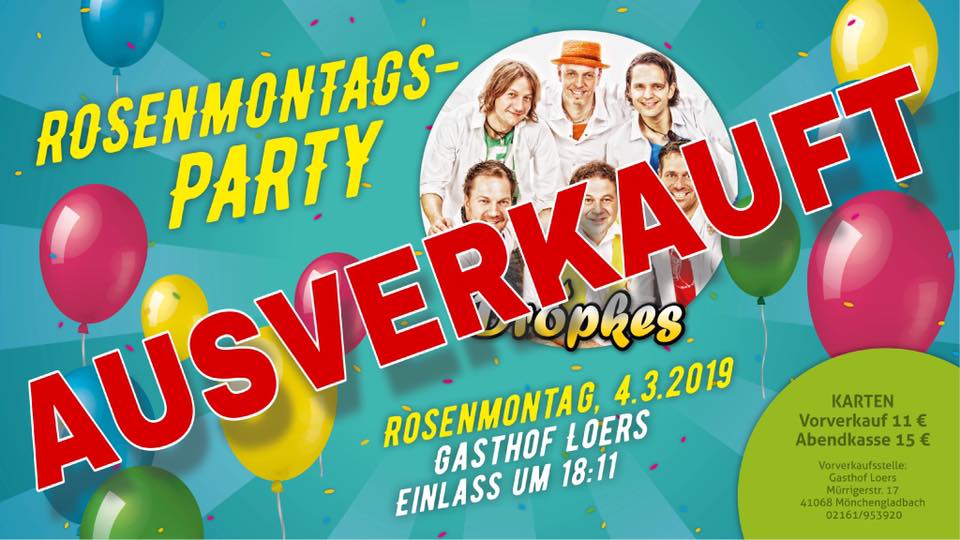 Rosenmontagsparty 2019